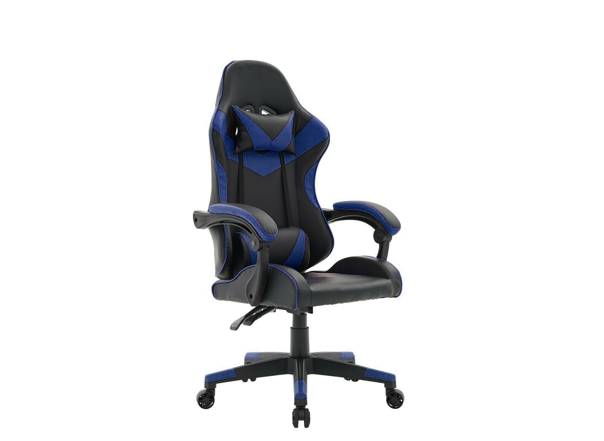 Fauteuil gaming en simili cuir noir et bleu PIXEL