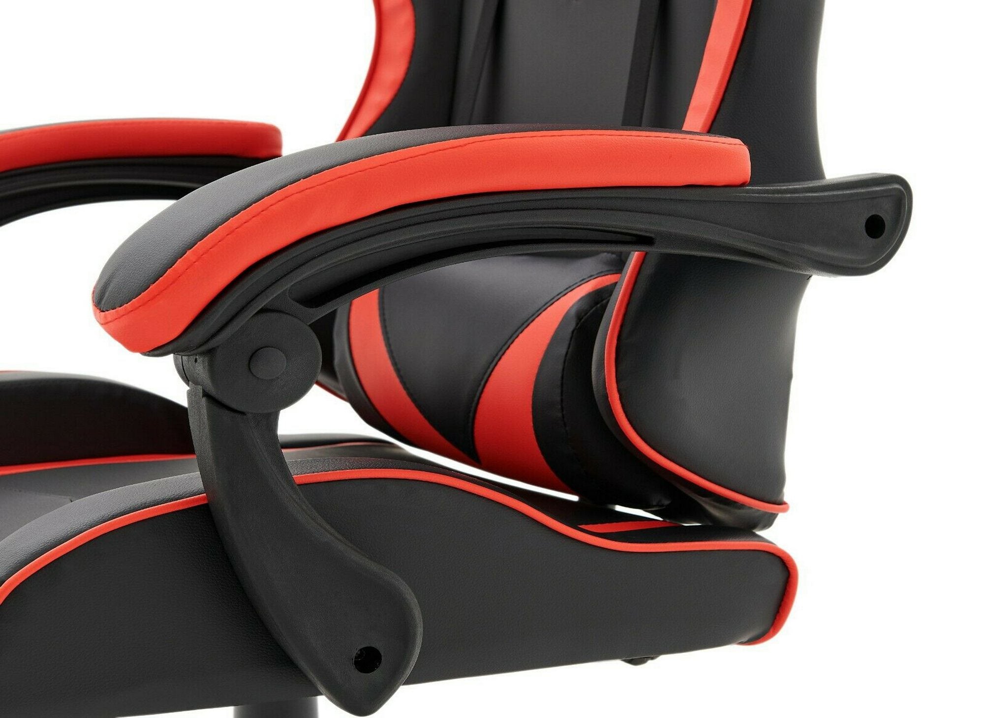 Fauteuil gaming en simili cuir noir et rouge PIXEL