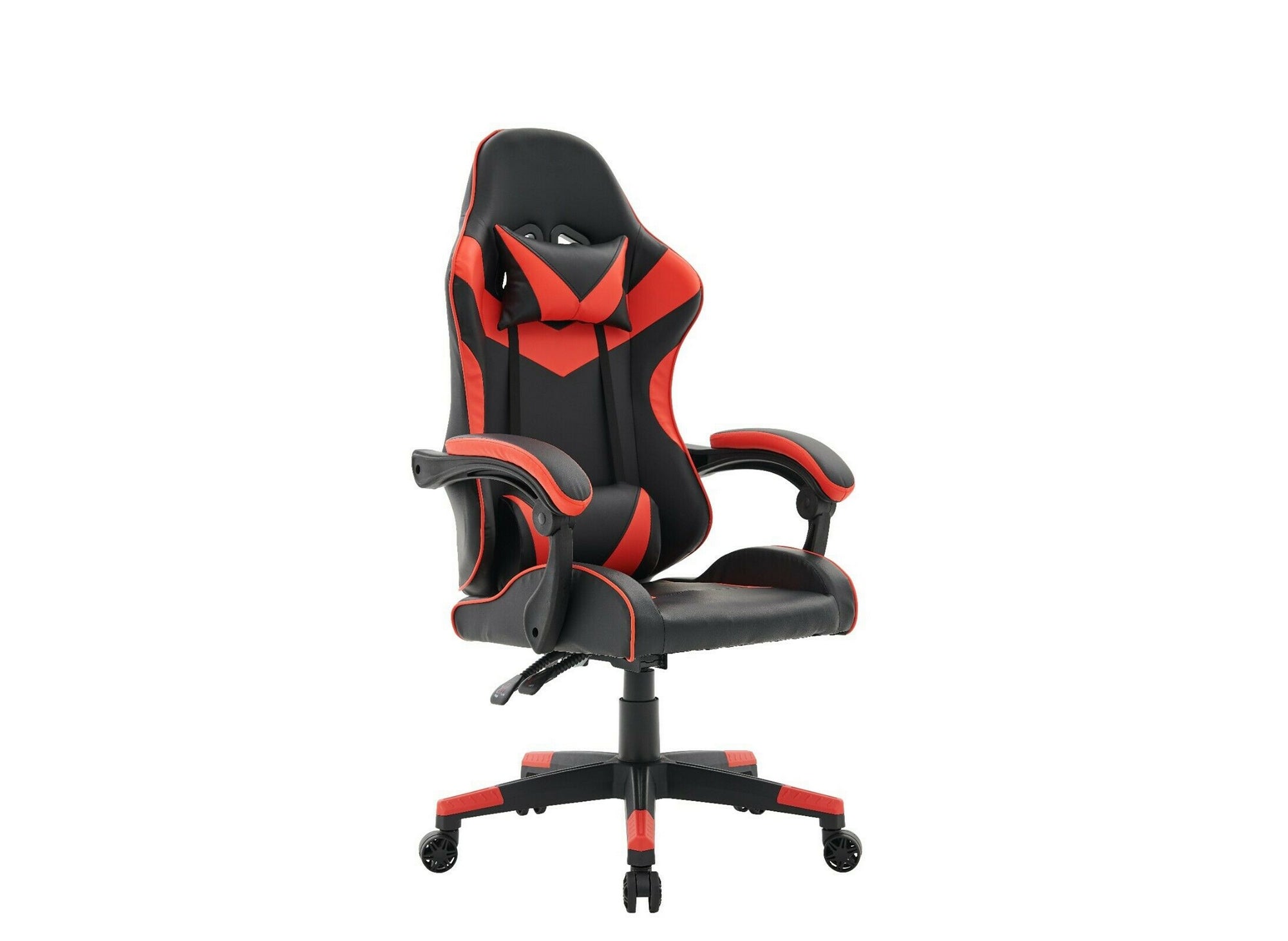 Fauteuil gaming en simili cuir noir et rouge PIXEL