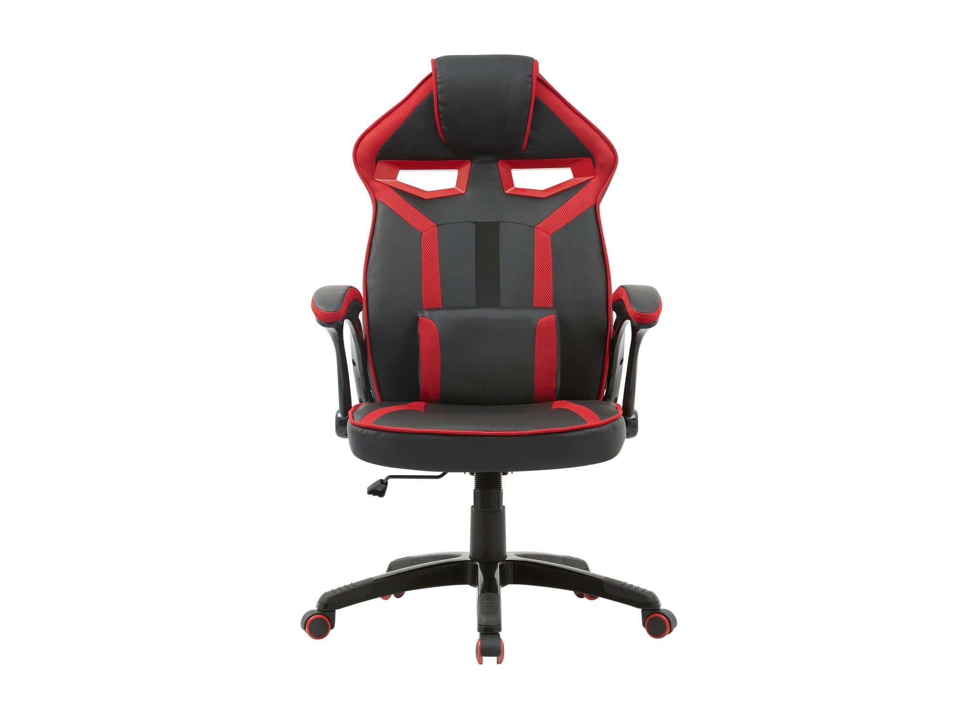 Fauteuil de bureau gaming en simili cuir noir et rouge ZONA