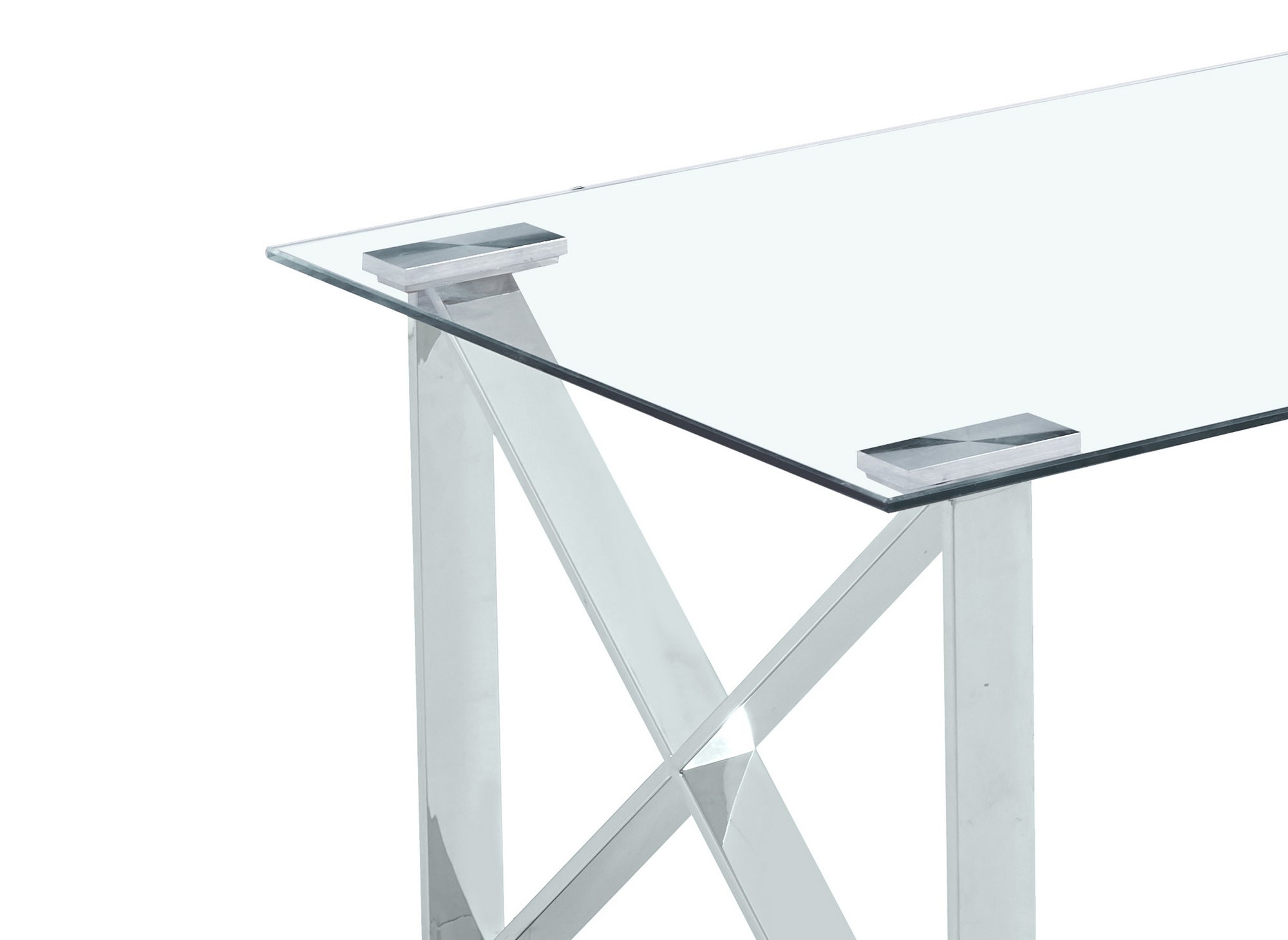 Table basse rectangulaire en verre ISORE