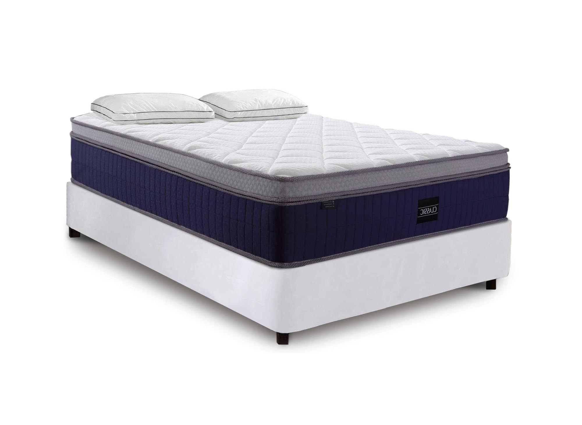 Matelas hybride CLASSIC 160 x 200 cm ressorts ensachés et mémoire de forme épaisseur 31 cm