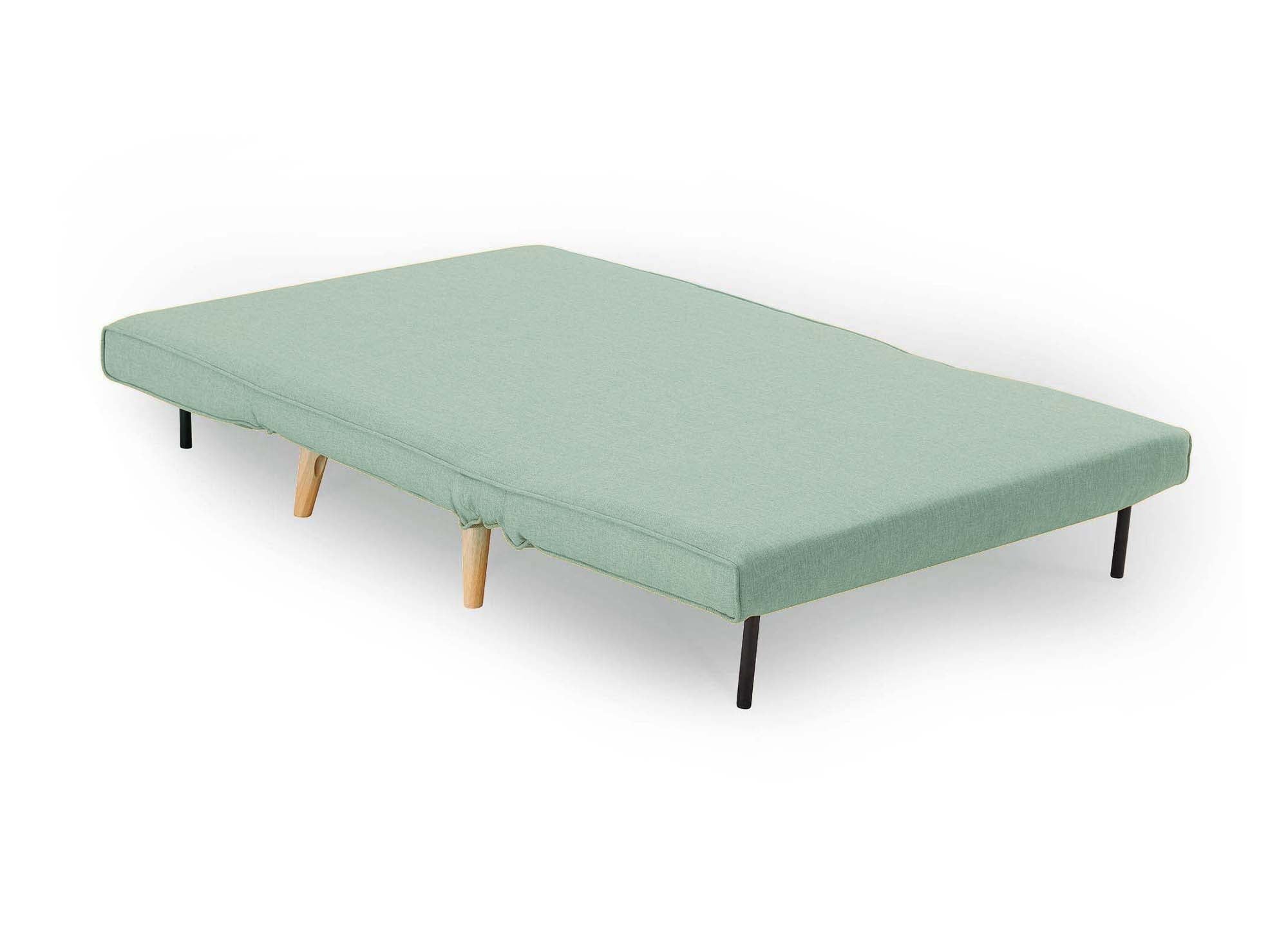 Banquette convertible 2 places en tissu vert d'eau TONKA