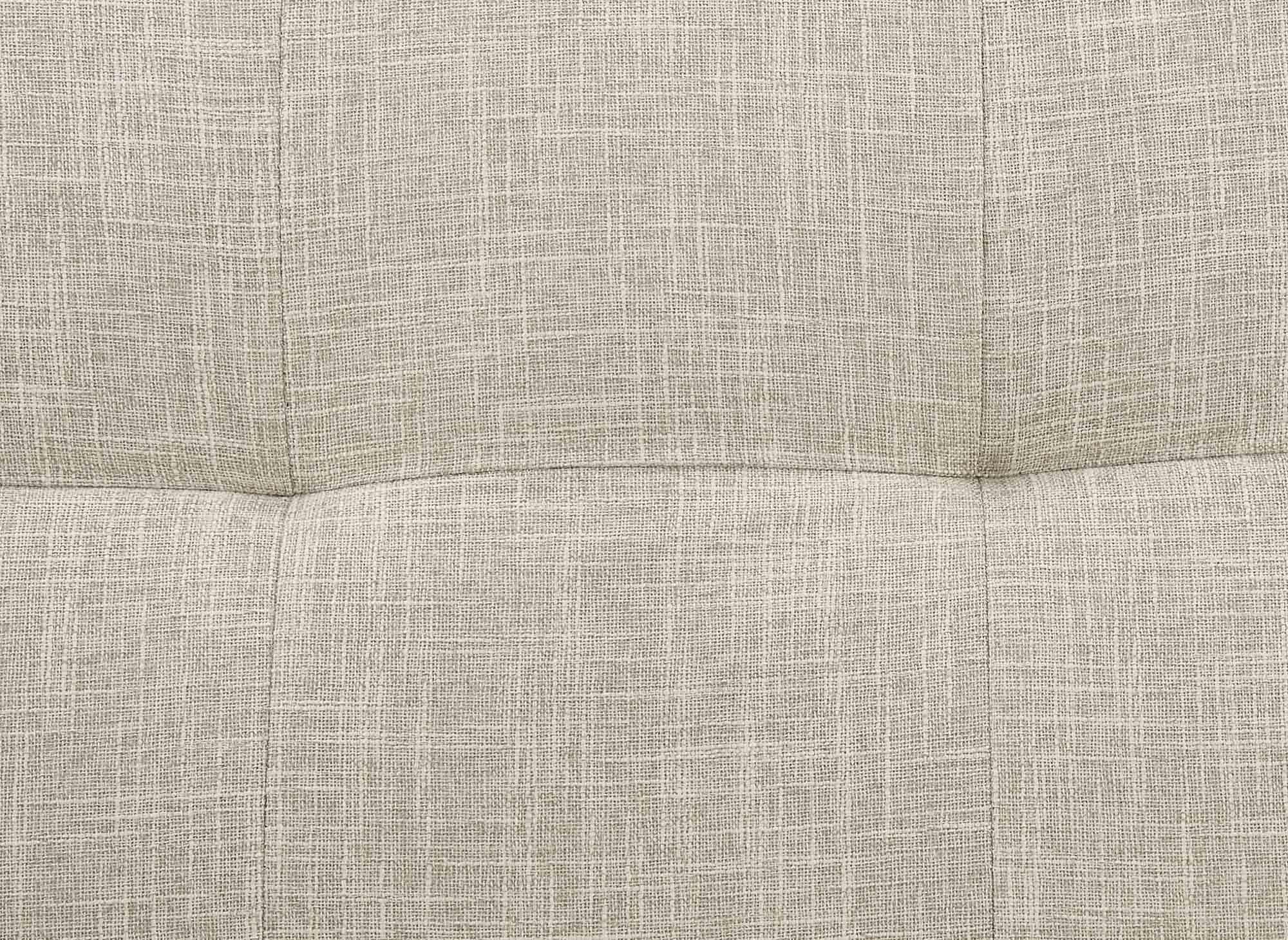 Banquette clic clac beige en tissu TANIA