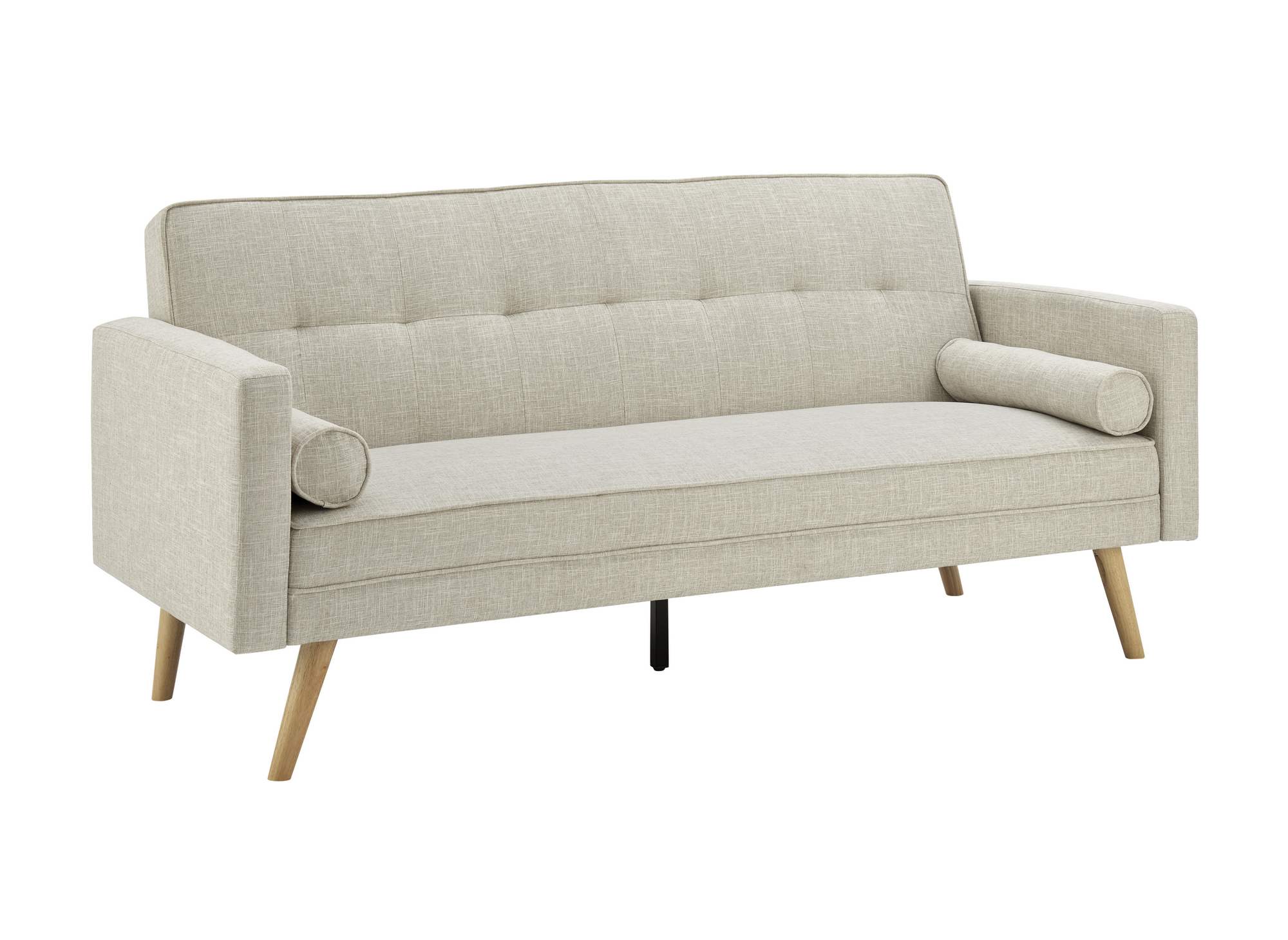 Banquette clic clac beige en tissu TANIA