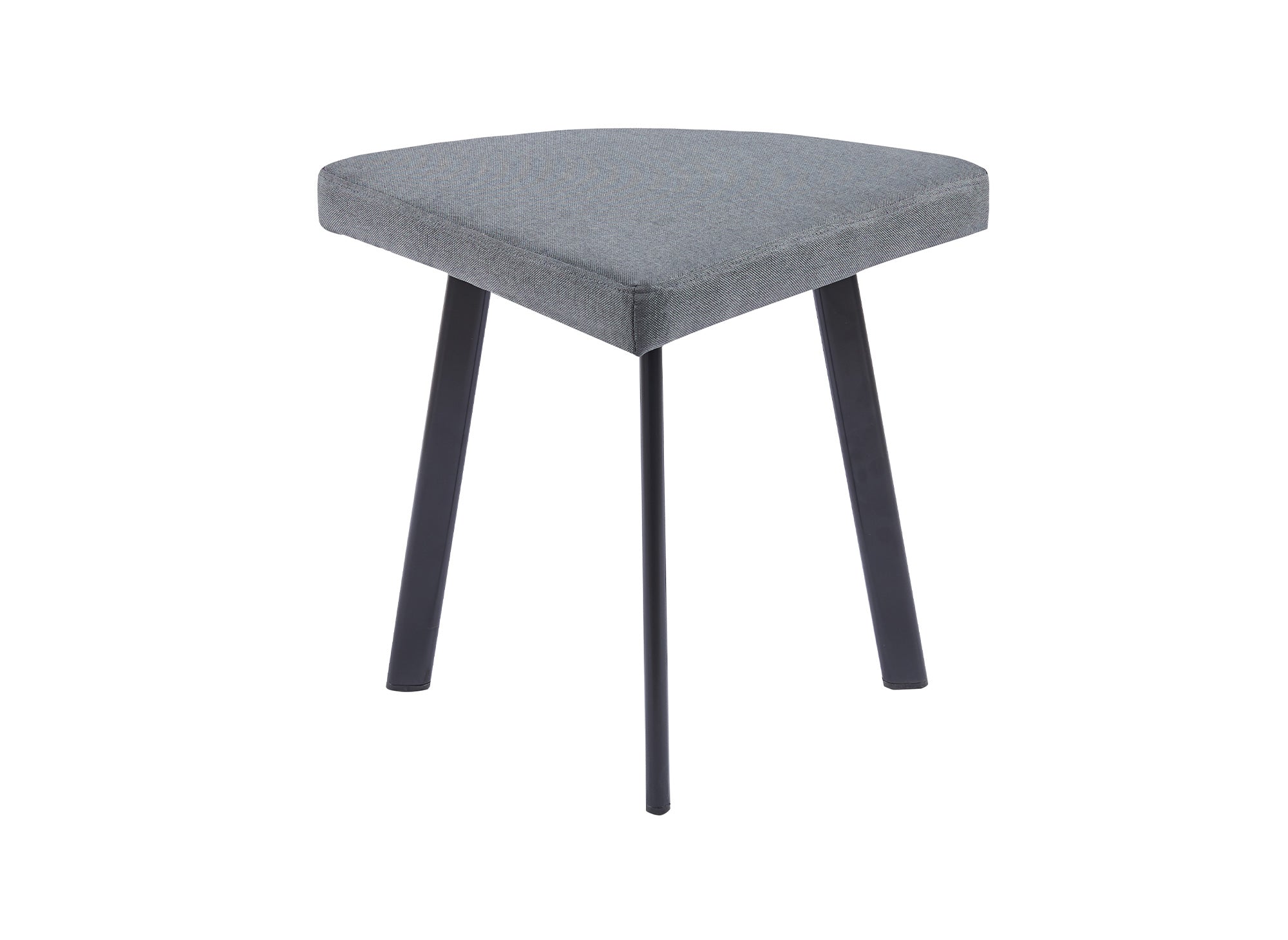 Ensemble table à manger en bois gris clair avec 4 tabourets gris IRINA