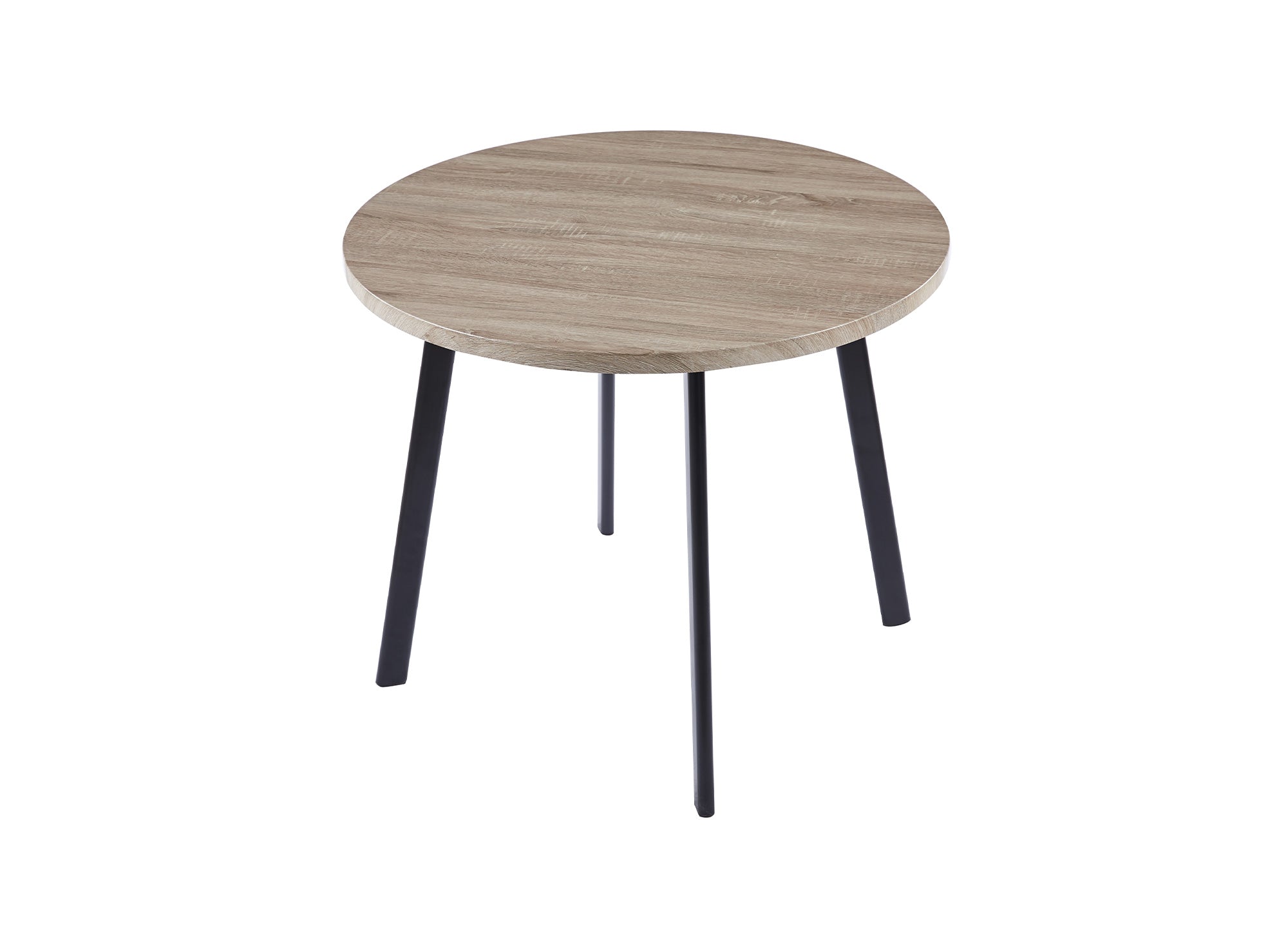 Ensemble table à manger en bois gris clair avec 4 tabourets gris IRINA