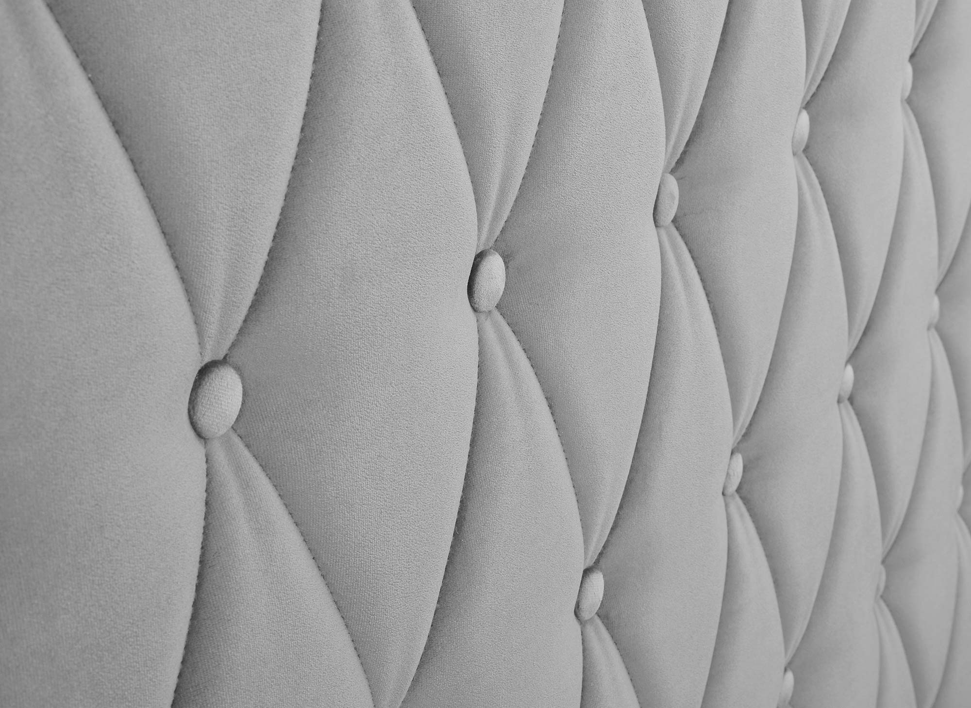 Letto contenitore in velluto grigio 140X190 cm PERLA