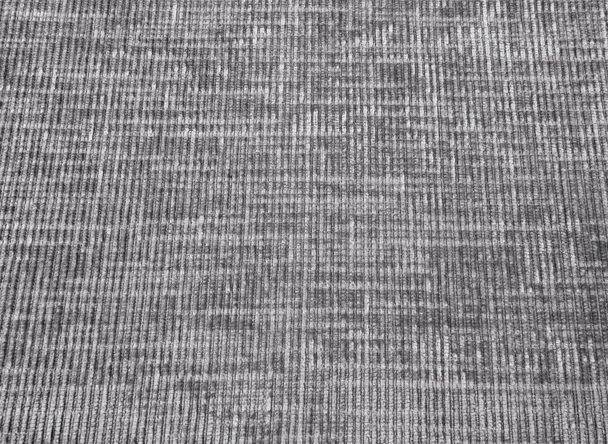 Divano angolare trasformabile con cassapanca in velluto mélange grigio LUFY - Angolo retto