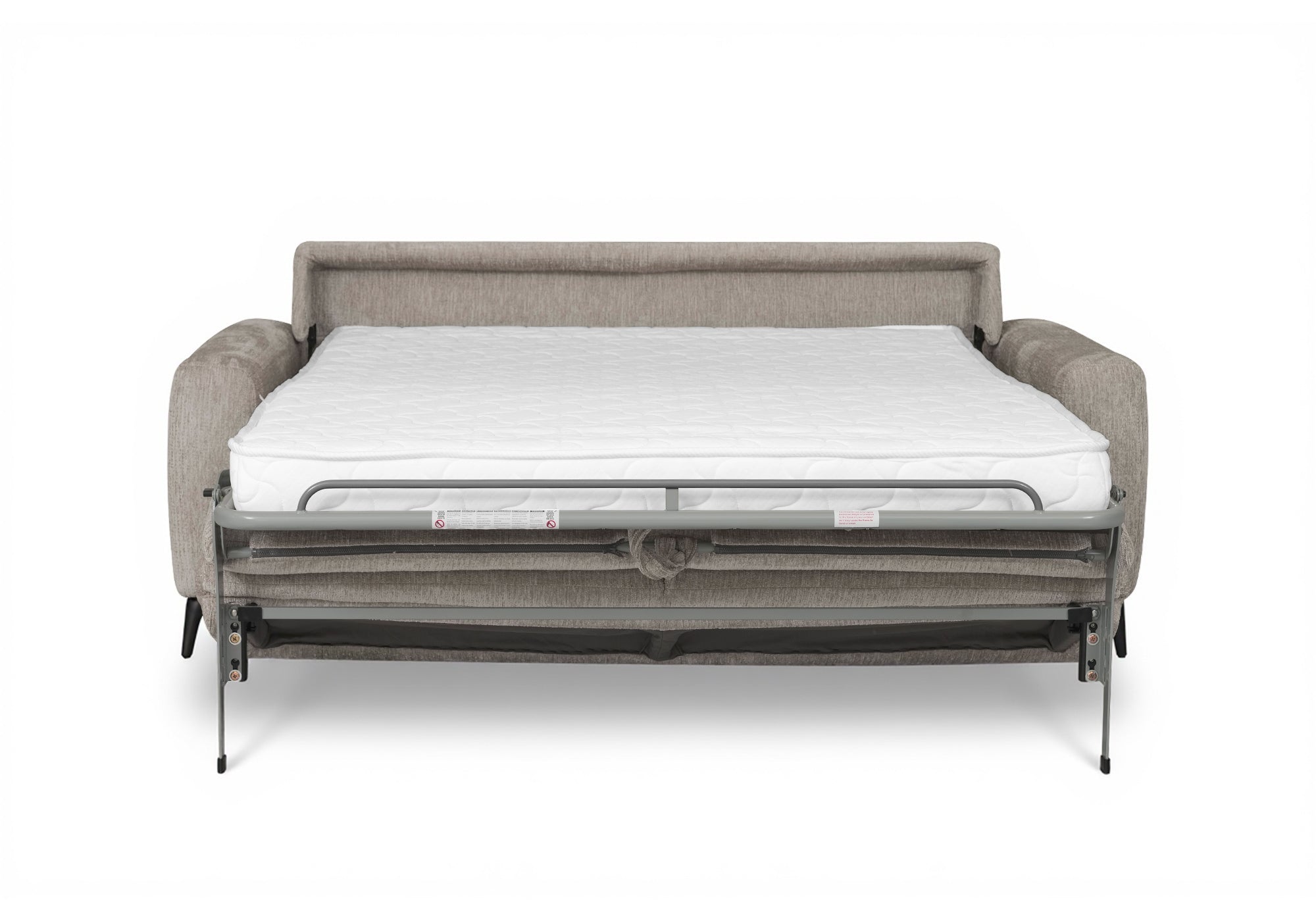 Canapé convertible 3 places en velours chiné beige NONA