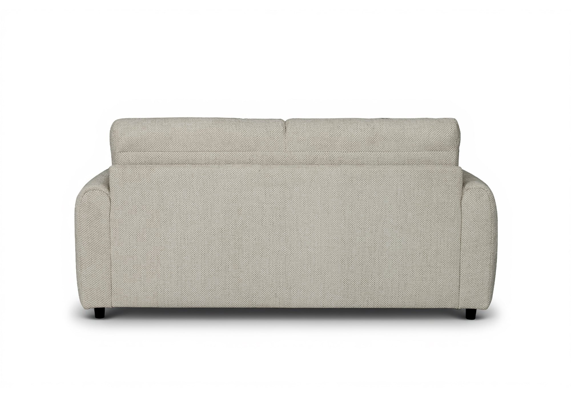 Canapé convertible 3 places en tissu beige ISANDRO