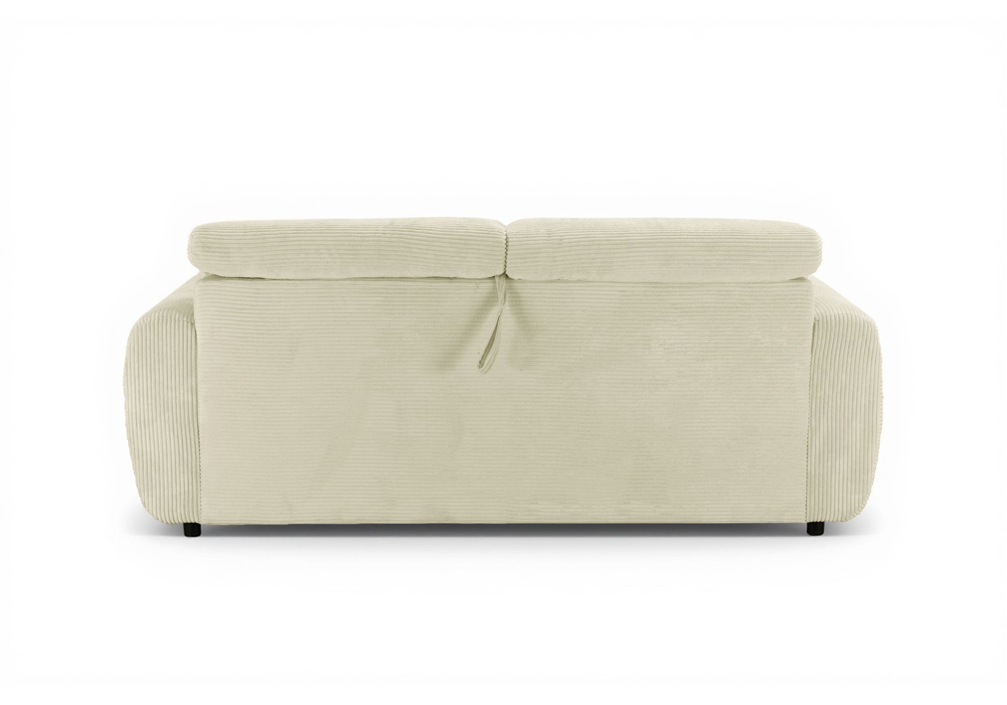 Canapé convertible 3 places en velours côtelé beige TOGO