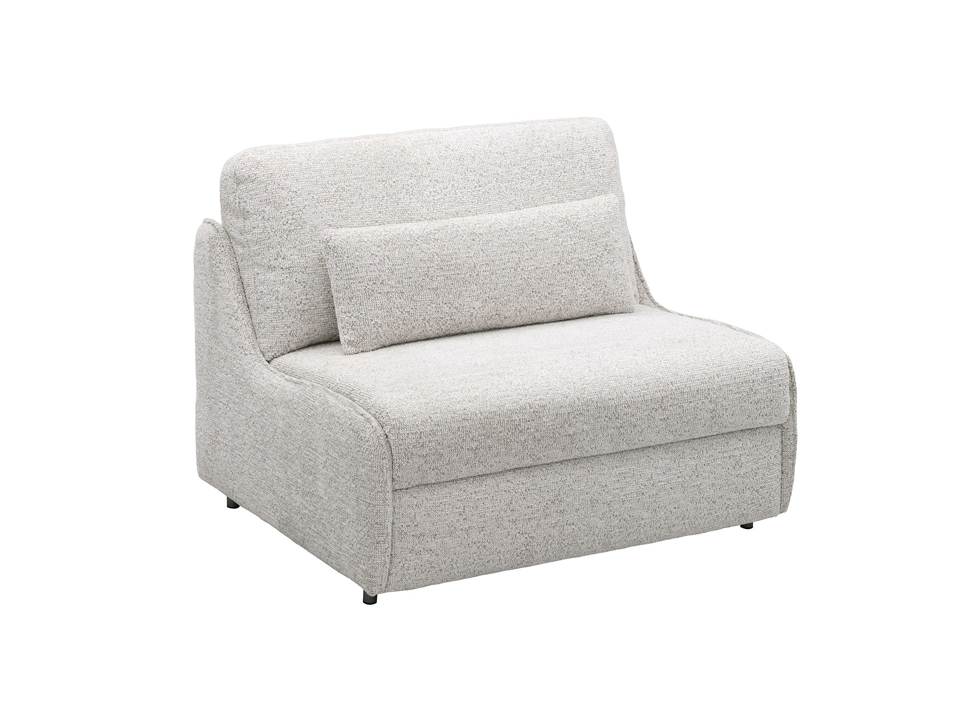 Divano trasformabile Express a 1 posto in tessuto spugna beige IMELDA