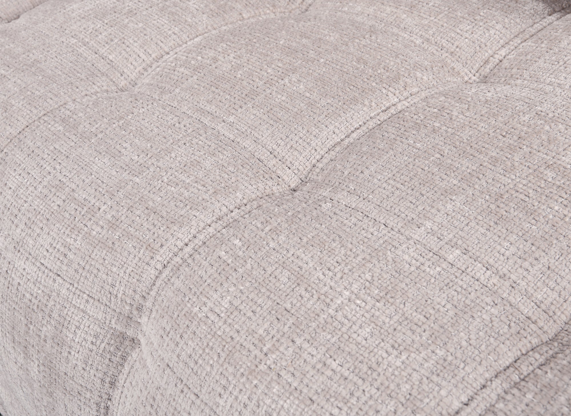 Divano trasformabile con cassapanca a 3 posti in velluto screziato beige RALYA