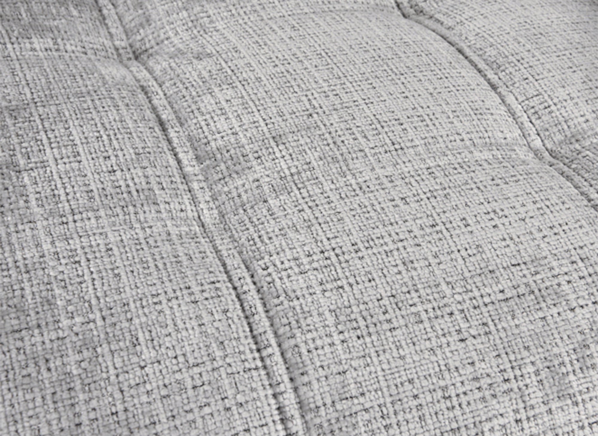 Divano trasformabile con cassapanca a 3 posti in velluto screziato grigio RALYA