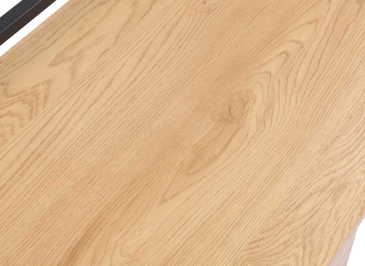 Bureau compact design industriel en bois et métal EDMOND - DécoInParis