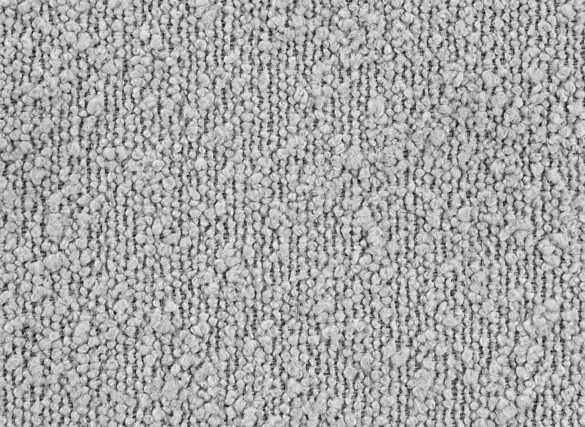 Canapé d'angle fixe effet peau de mouton gris BELLA - Angle droit - DécoInParis