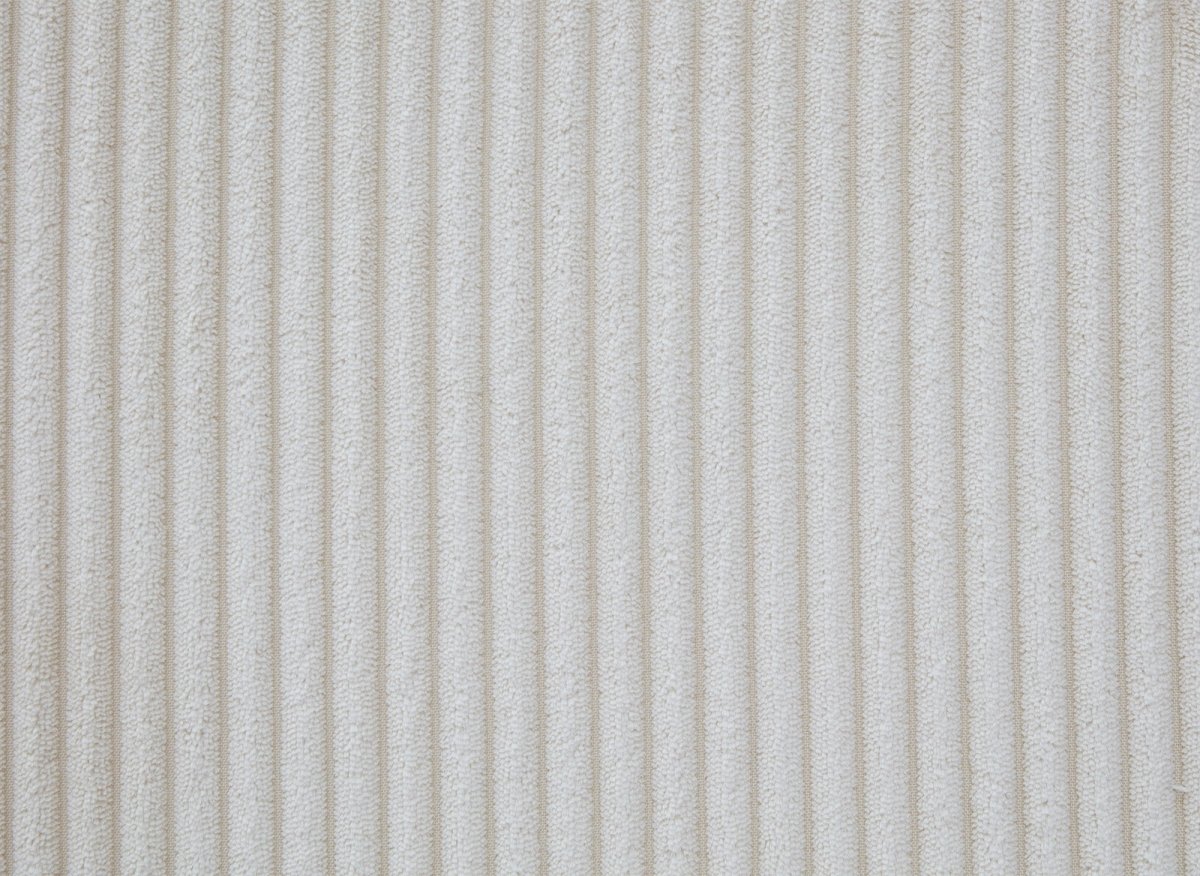 Canapé d'angle modulable en velours côtelé épais beige HARLEM - DécoInParis