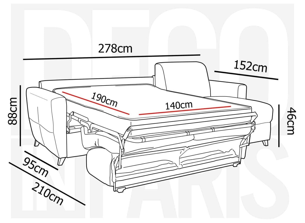Canapé d'angle réversible convertible express scandinave en tissu gris carbon TOBIAS - DécoInParis