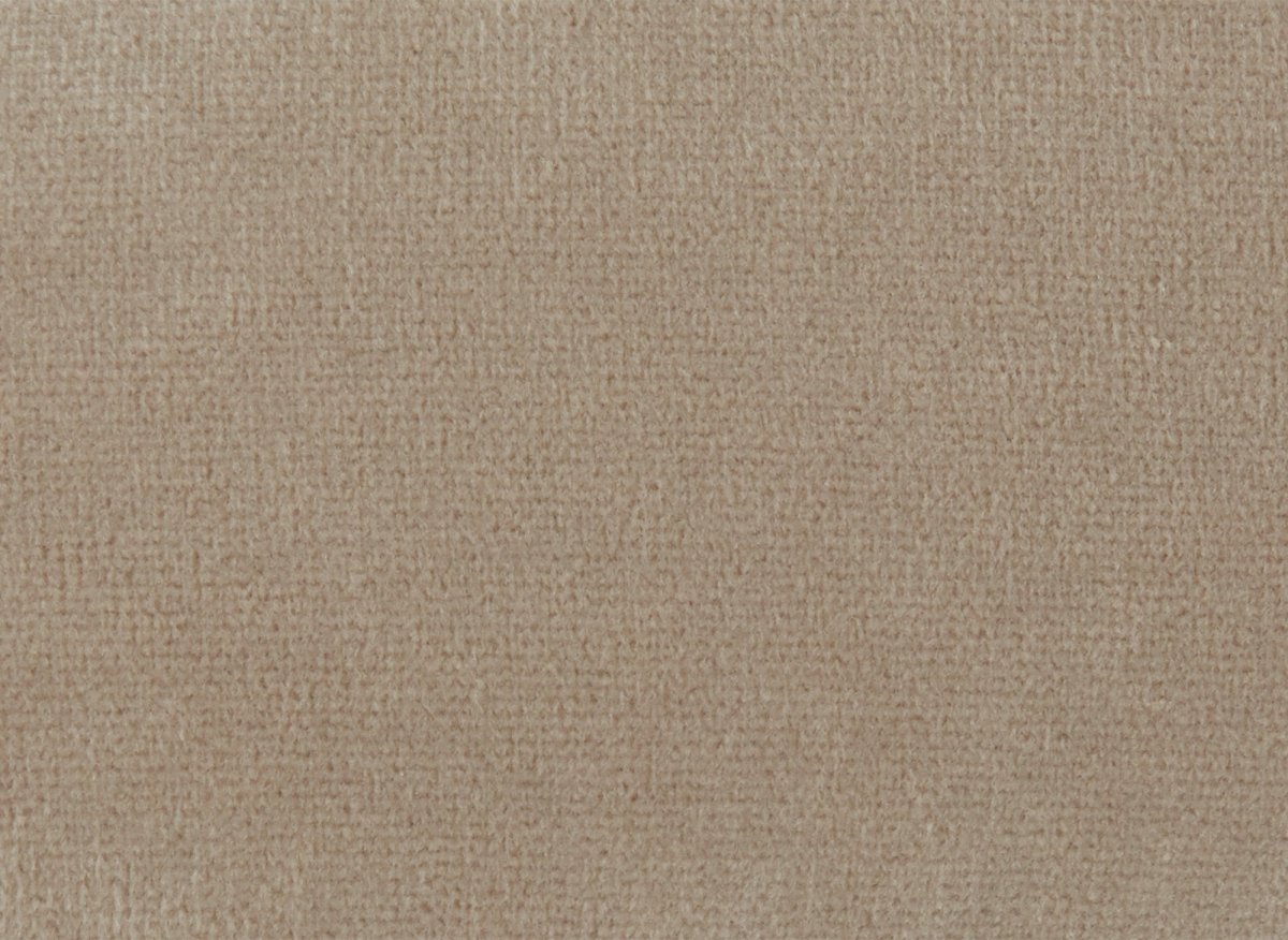 Canapé fixe 3 places capitonné chesterfield velours beige CARMEN - DécoInParis