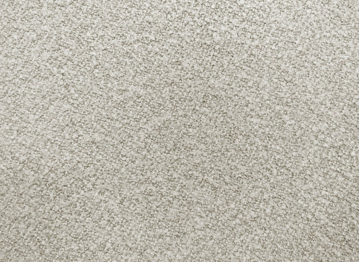 Canapé fixe 3 places en tissu bouclette beige EZRA - DécoInParis