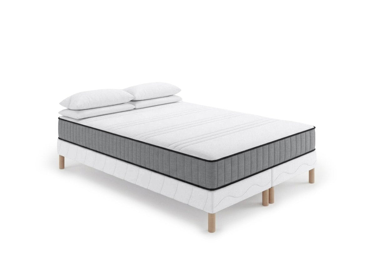 Ensemble 180x200 sommier tapissier + Matelas en mousse 20 cm - AWAN - DécoInParis