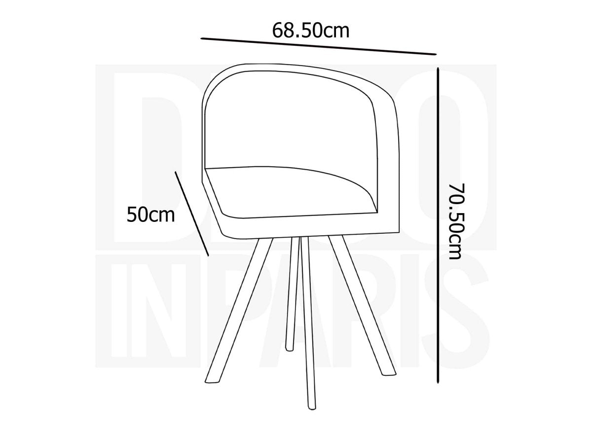 Ensemble table + 6 chaises encastrables gris FLEN XL - DécoInParis