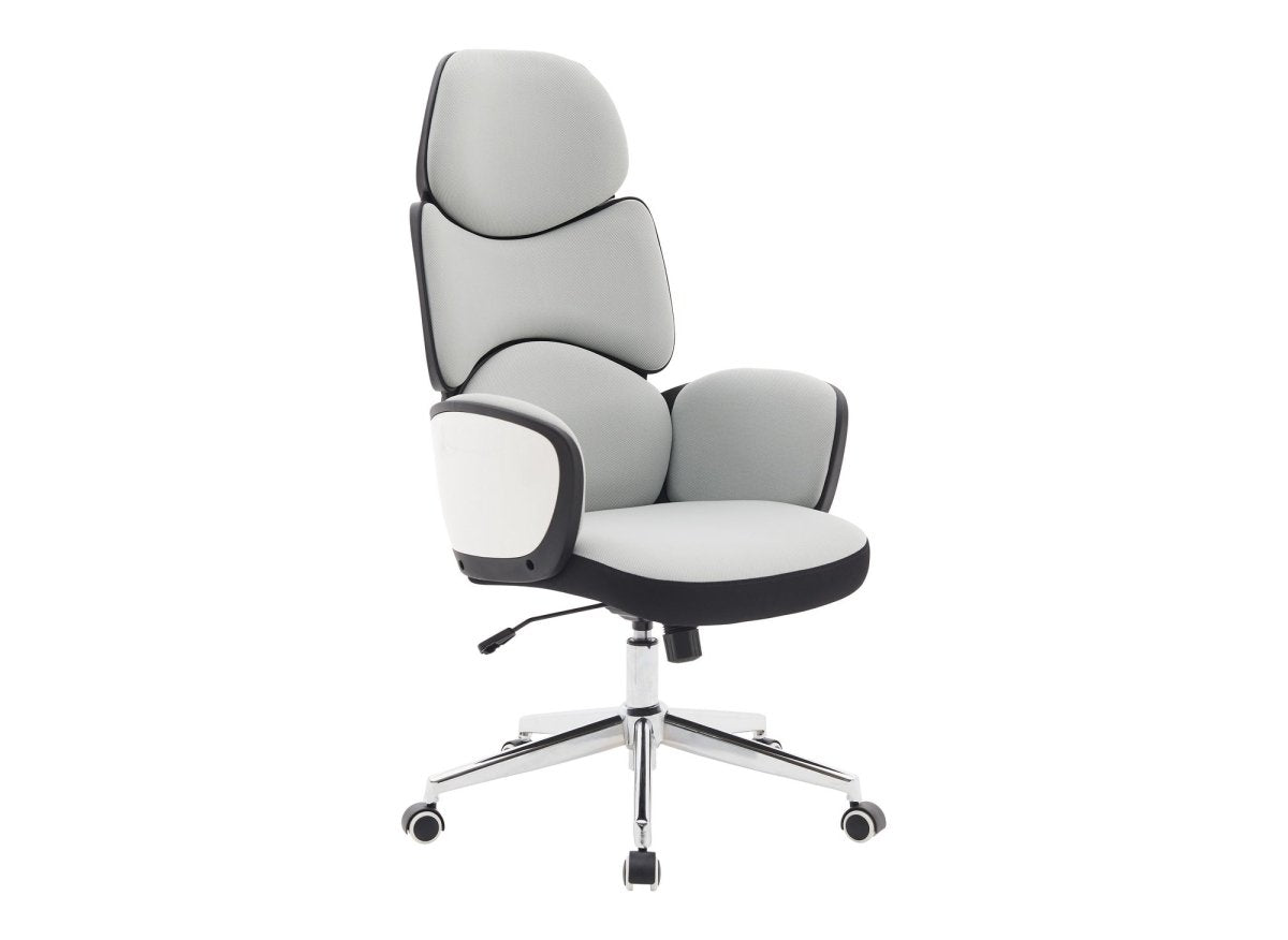 Fauteuil de bureau gris clair ALFA - DécoInParis