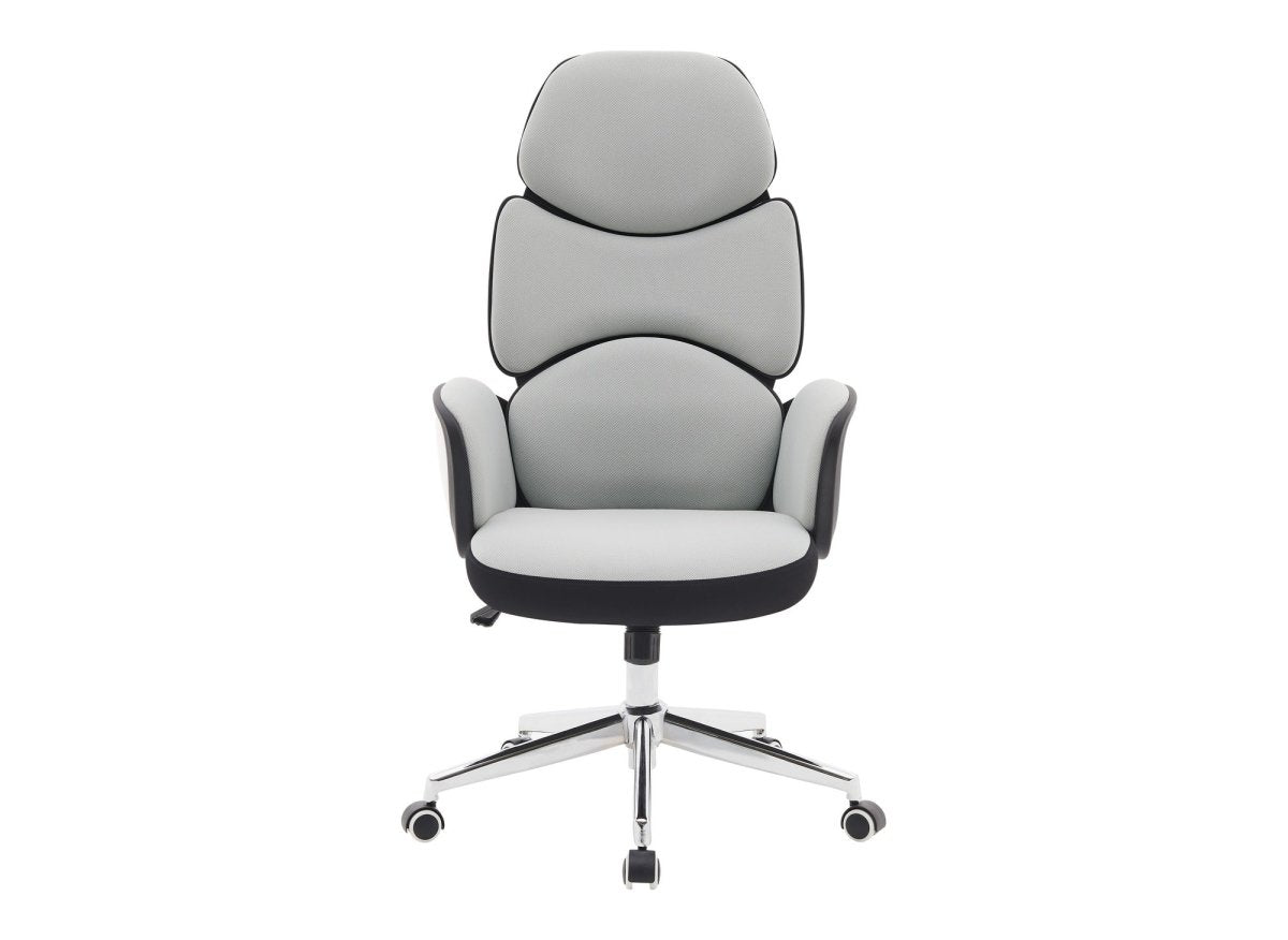 Fauteuil de bureau gris clair ALFA - DécoInParis