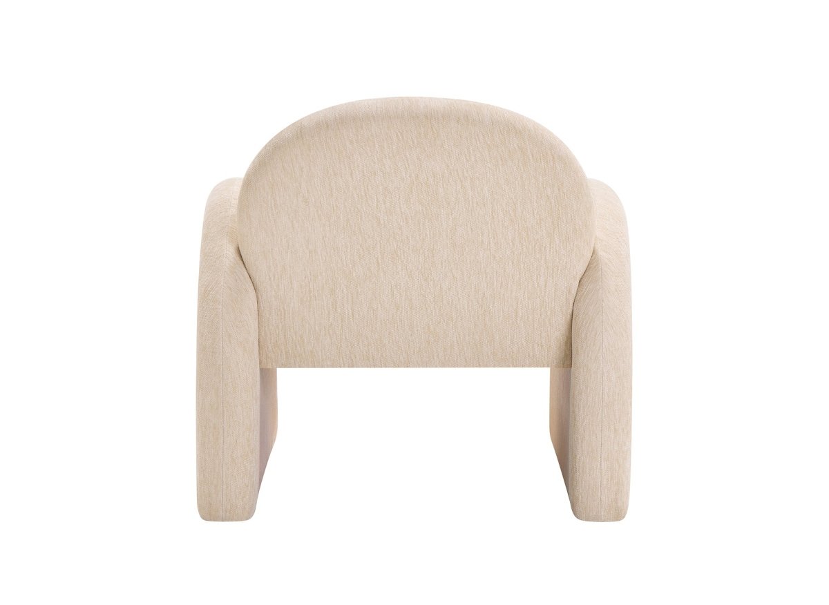 Poltrona in velluto beige VOLTAIRE - DécoInParis