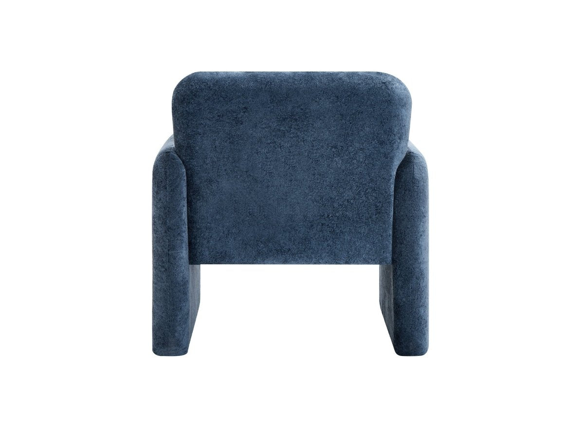 Poltrona in velluto blu PAMIO - DécoInParis
