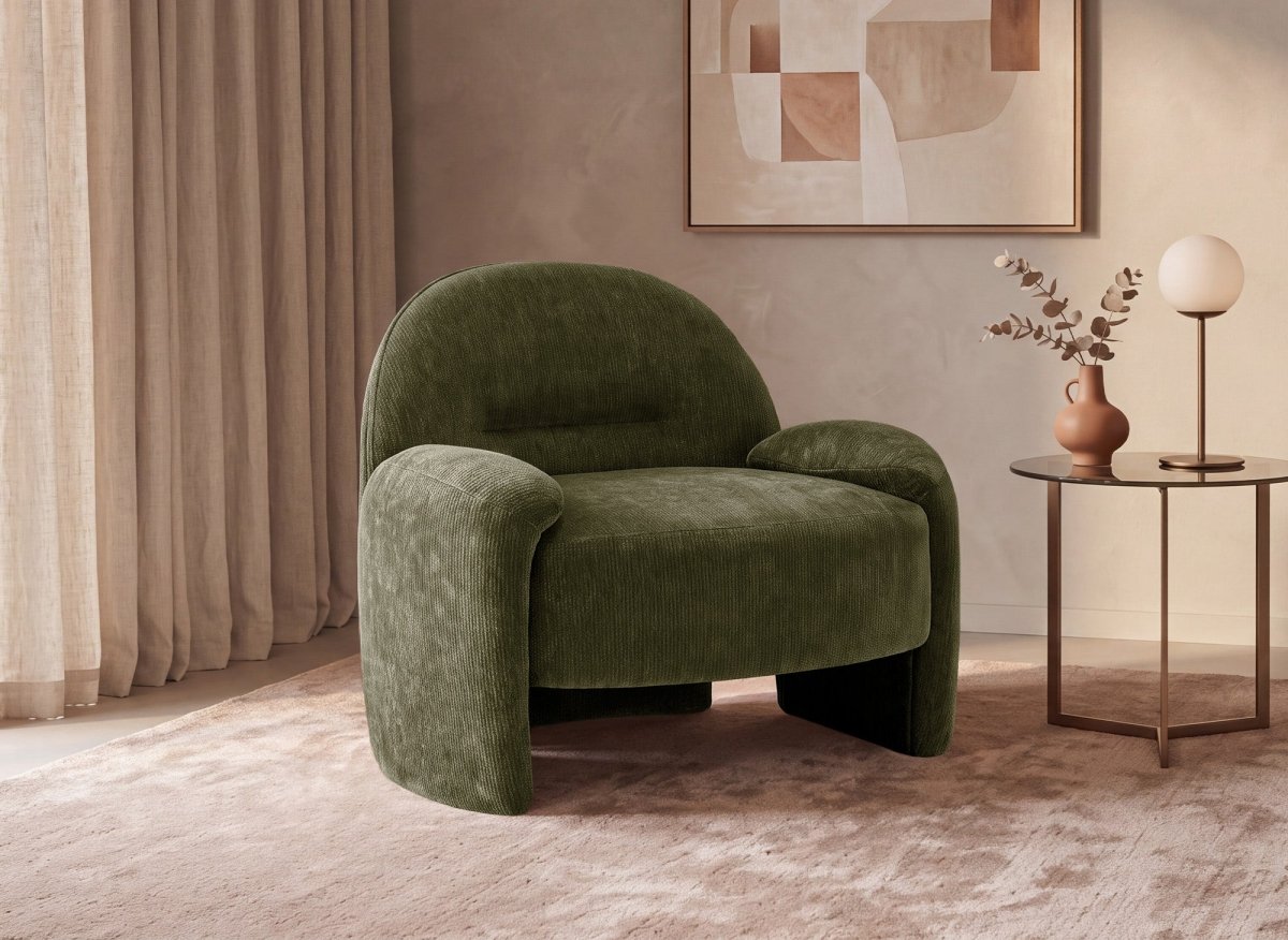 Poltrona MAKO in velluto verde acqua - DécoInParis