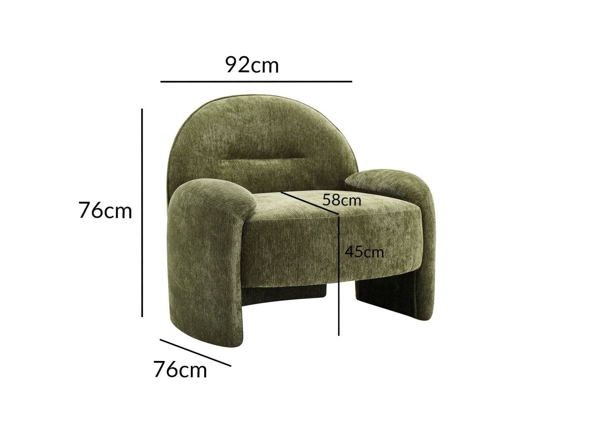 Poltrona MAKO in velluto verde acqua - DécoInParis