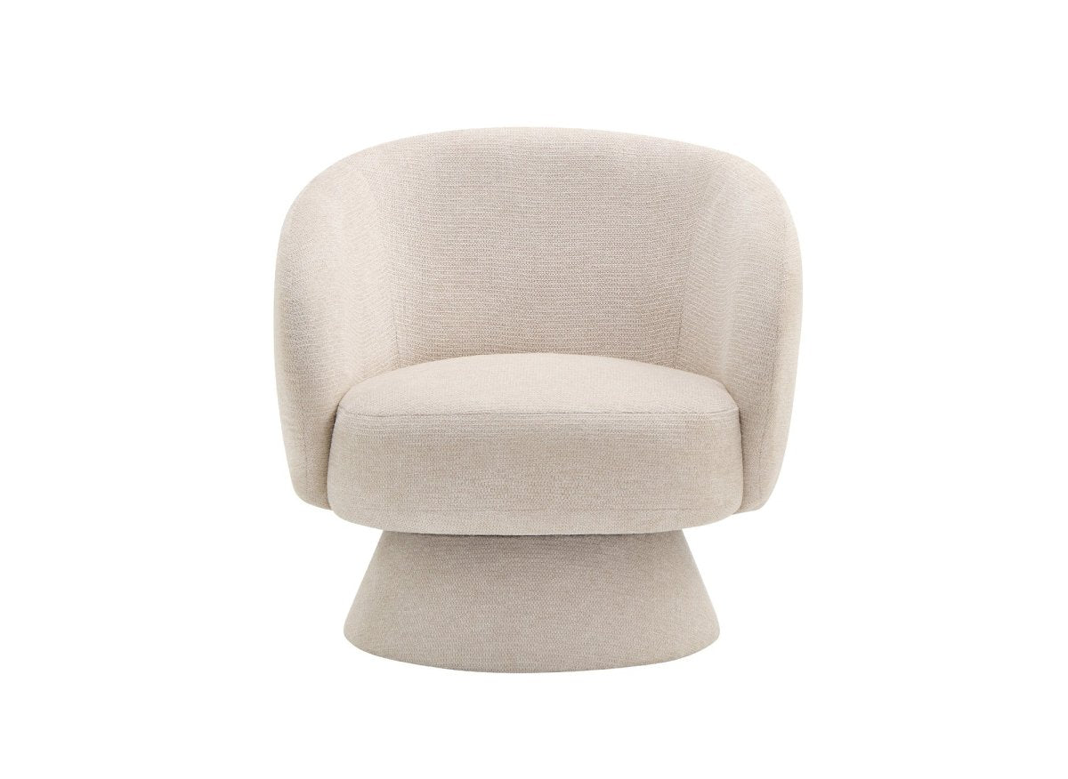 Poltrona girevole beige SENZ - DécoInParis