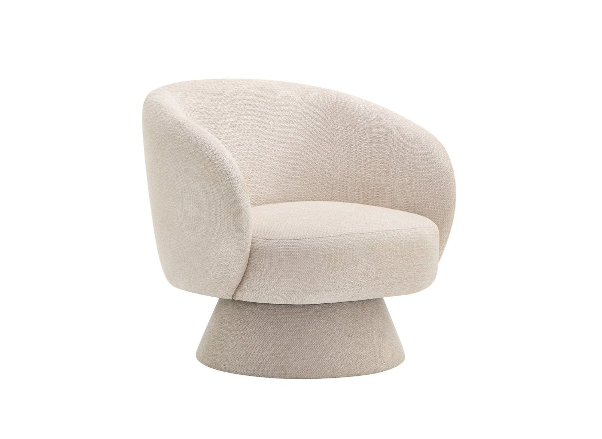 Poltrona girevole beige SENZ - DécoInParis