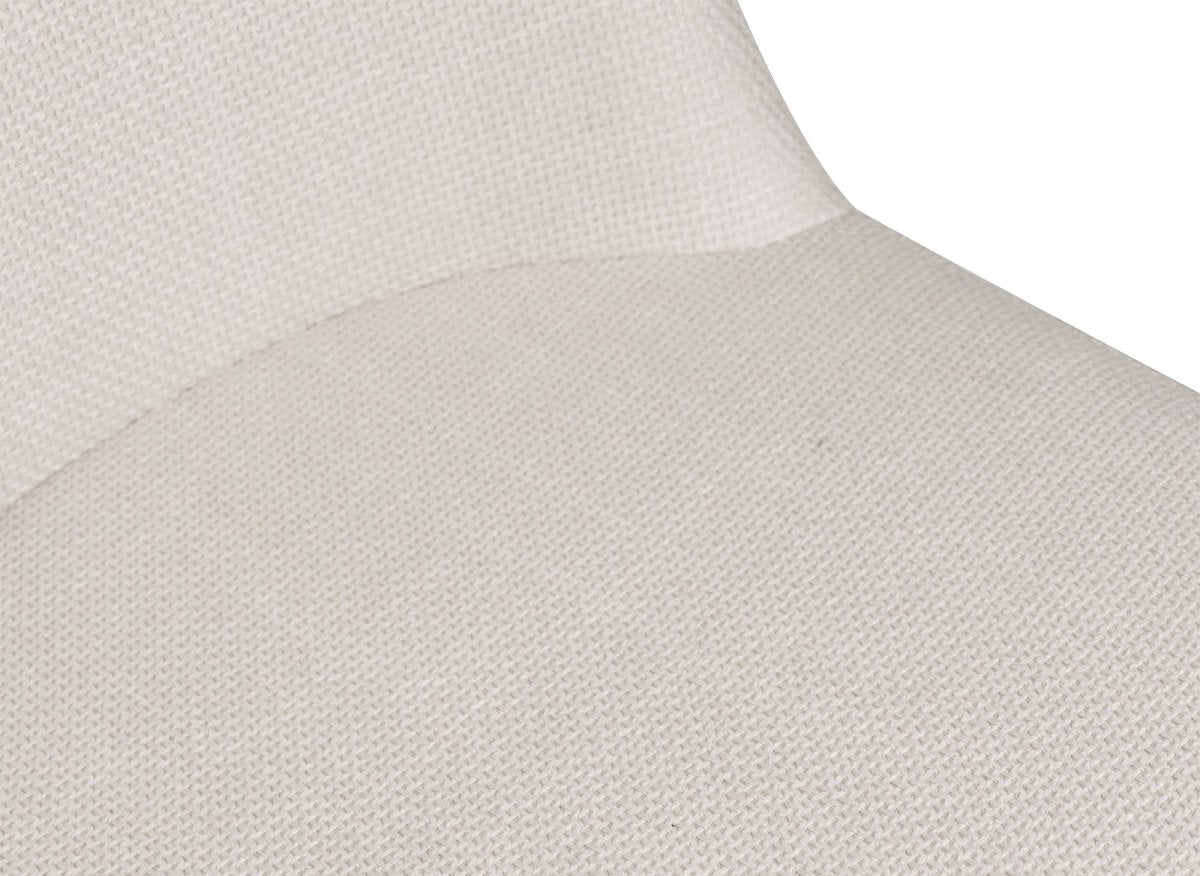 Lot de 2 chaises de repas en tissu lin beige KINSEY - DécoInParis