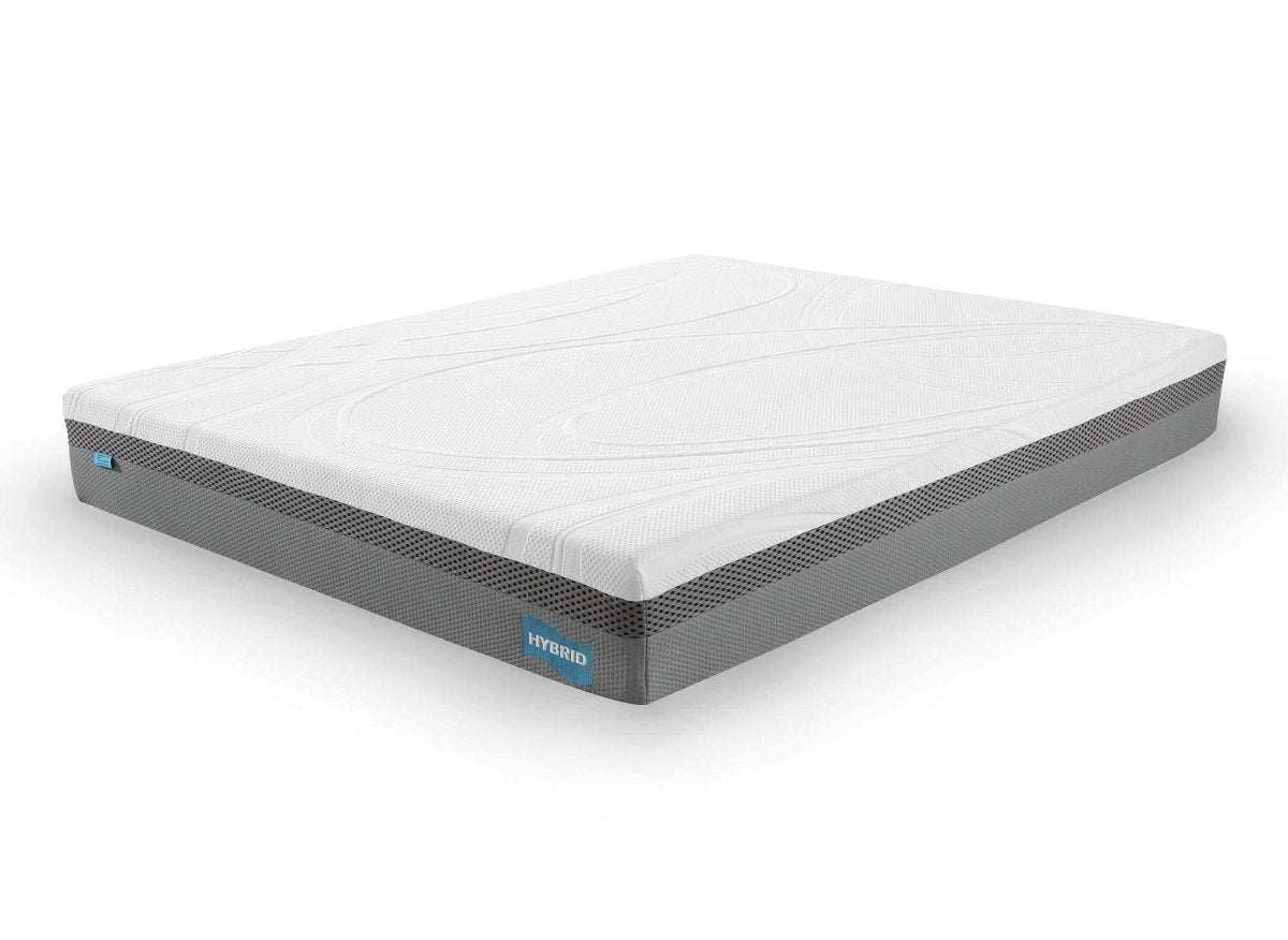 Matelas HYBRID 140 x 190 cm ressorts ensachés et mémoire de forme épaisseur 26 cm - DécoInParis
