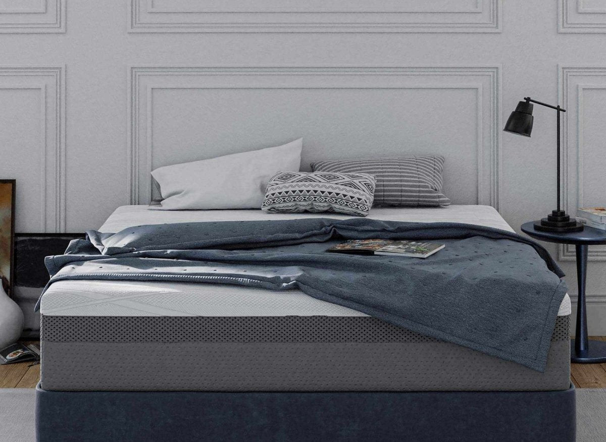 Matelas HYBRID 180 x 200 cm ressorts ensachés et mémoire de forme épaisseur 26 cm - DécoInParis