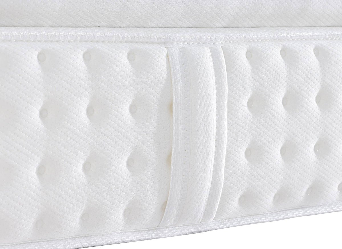 Matelas hybride mousse mémoire en gel et ressorts ensachés 140 x 190 cm épaisseur 31 cm SERENA - DécoInParis