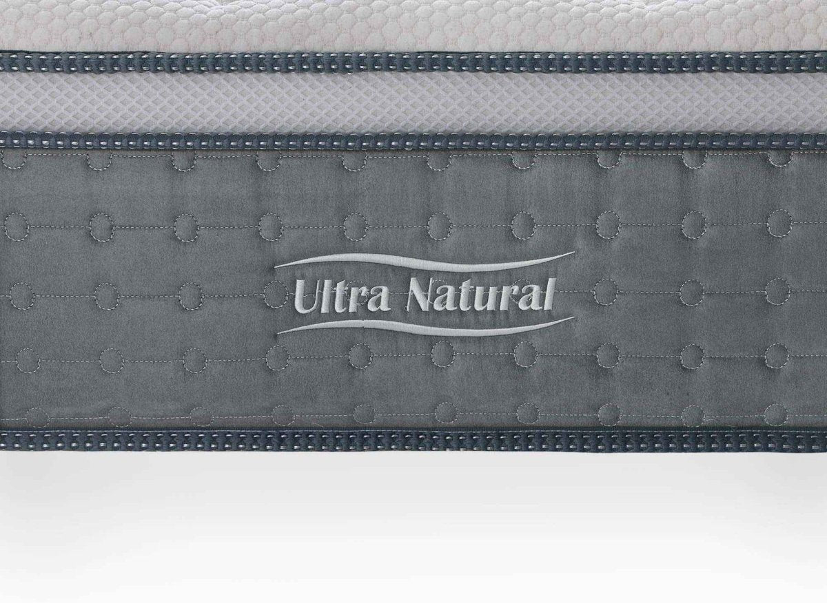 Matelas hybride NATURAL 160 x 200 cm ressorts ensachés et soie épaisseur 29 cm - DécoInParis