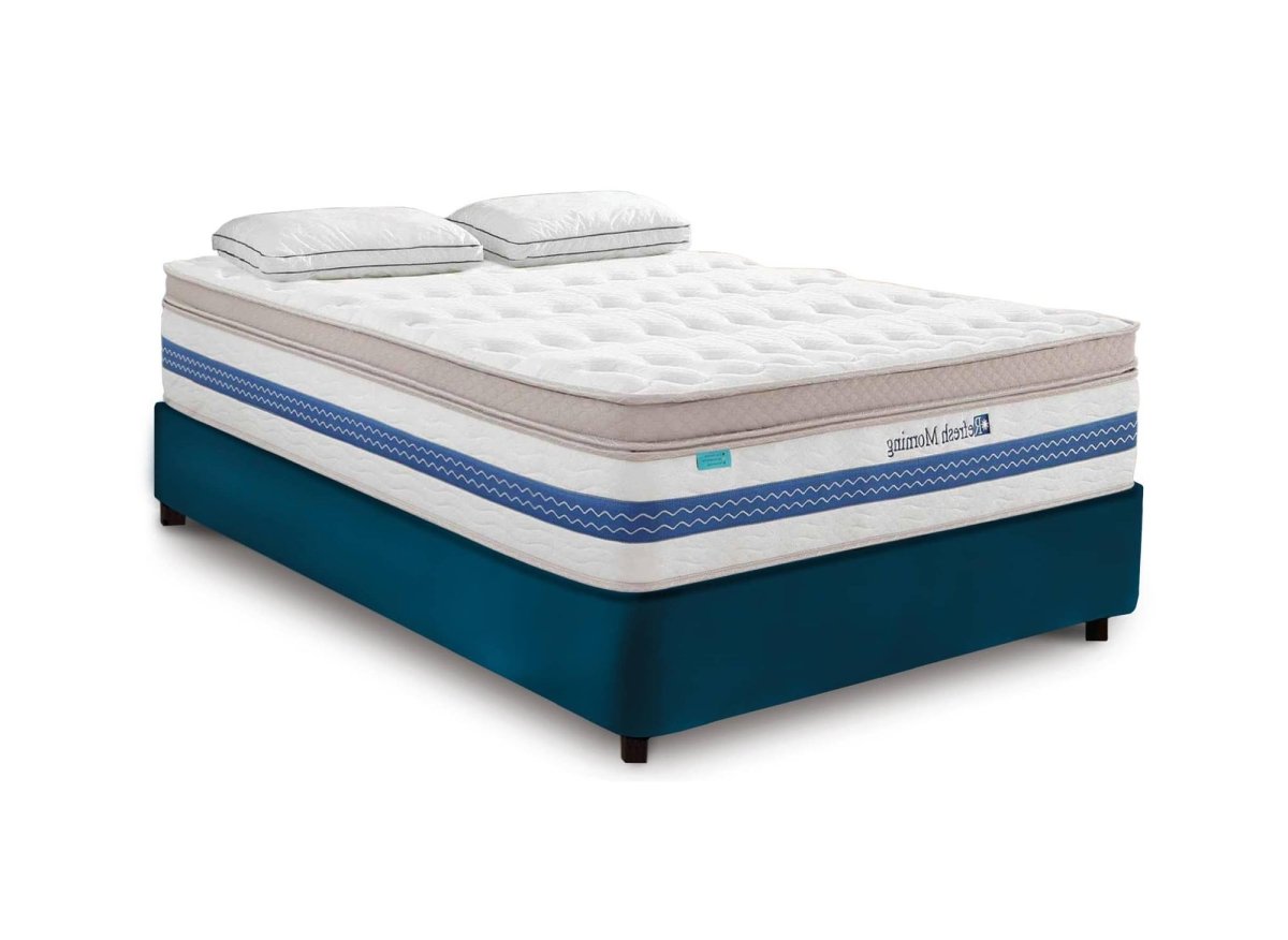 Matelas hybride REFRESH 160 x 200 cm ressorts ensachés et mémoire de forme épaisseur 32 cm - DécoInParis
