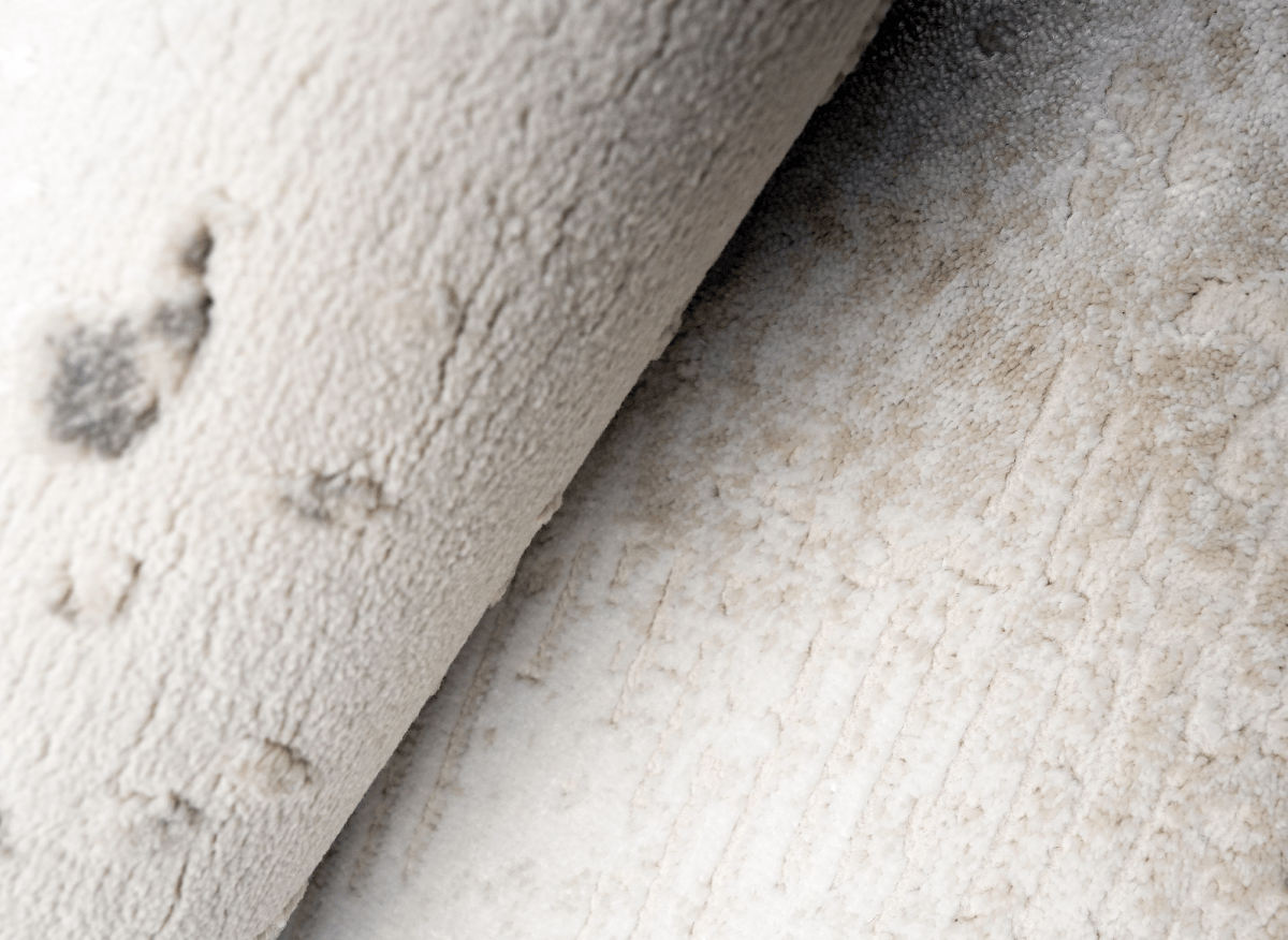 Tapis beige en tissu texturé 200 x 290 cm VANILLE - DécoInParis