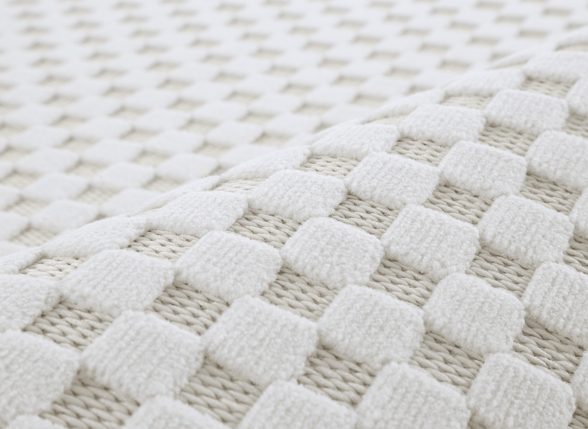 Tapis gris à motifs carreaux 160 x 230 cm MATILA - DécoInParis