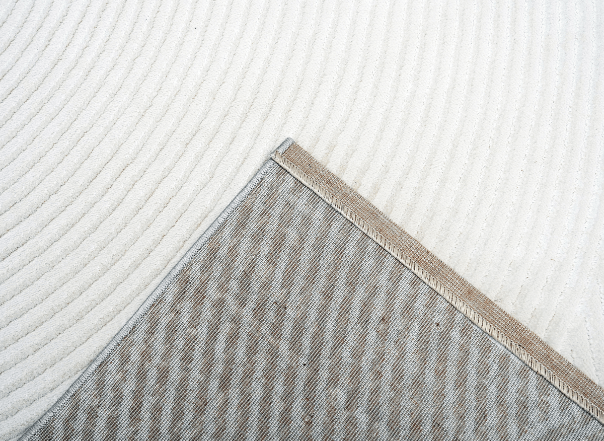 Tapis gris à motifs circulaires 160 x 230 cm NOLOCO - DécoInParis