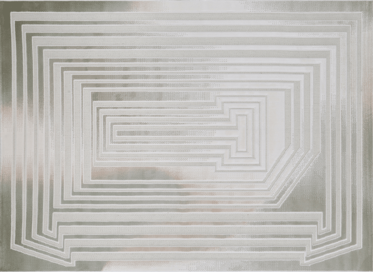 Tapis gris à motifs de lignes 200 x 290 cm PERTONA - DécoInParis