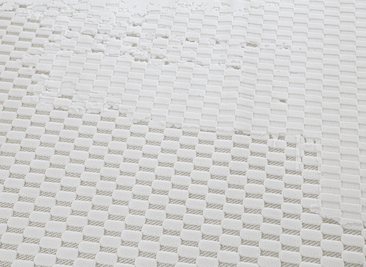 Tapis gris à motifs géométriques 200 x 290 cm VIENNE - DécoInParis