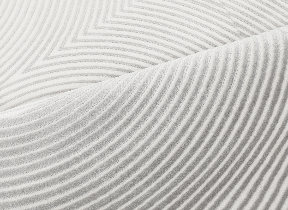 Tapis gris à motifs ronds 160 x 230 cm UTAH - DécoInParis