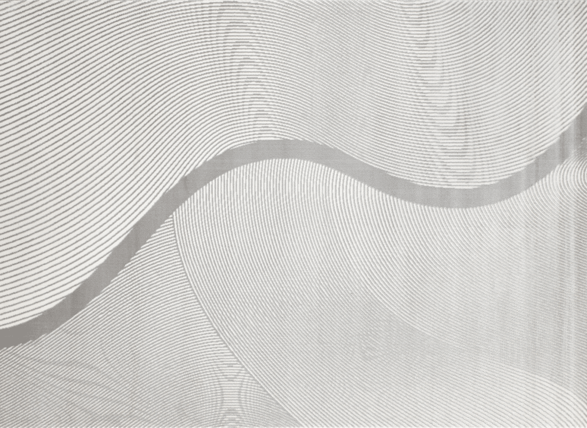 Tapis gris à motifs vague 160 x 230 cm KANSAS - DécoInParis