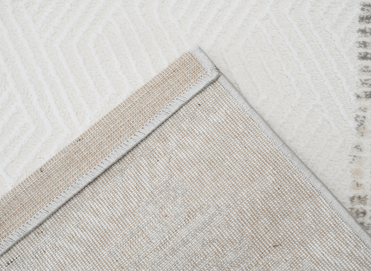 Tapis gris à tissu texturé 160 x 230 cm SOLIS - DécoInParis