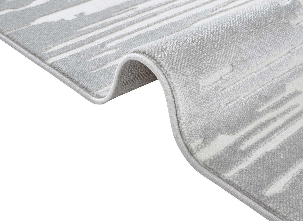 Tapis gris et blanc 160 x 230 cm FROST - DécoInParis